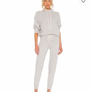 Varley Set | Maceo  2.0 Sweater and Joggers, Gray, XS